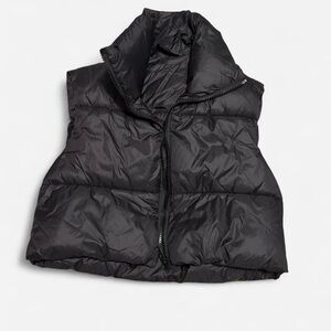 Women's Black Puffer Vest